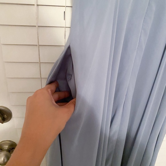 Azazie Dusty Blue Bridesmaid Dress - Picture 4 of 5